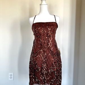 Beautiful brown dress size L.